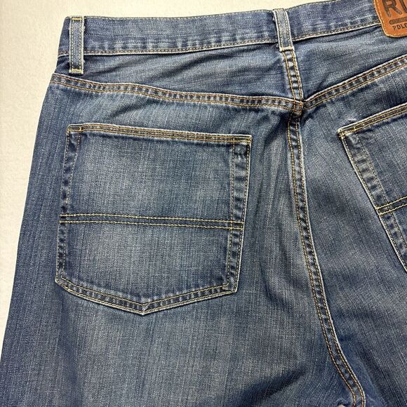 Polo Ralph Lauren Mens Jeans 34x29 relaxed fit straight Leg blue denim Baggy Y2K - Picture 16 of 16